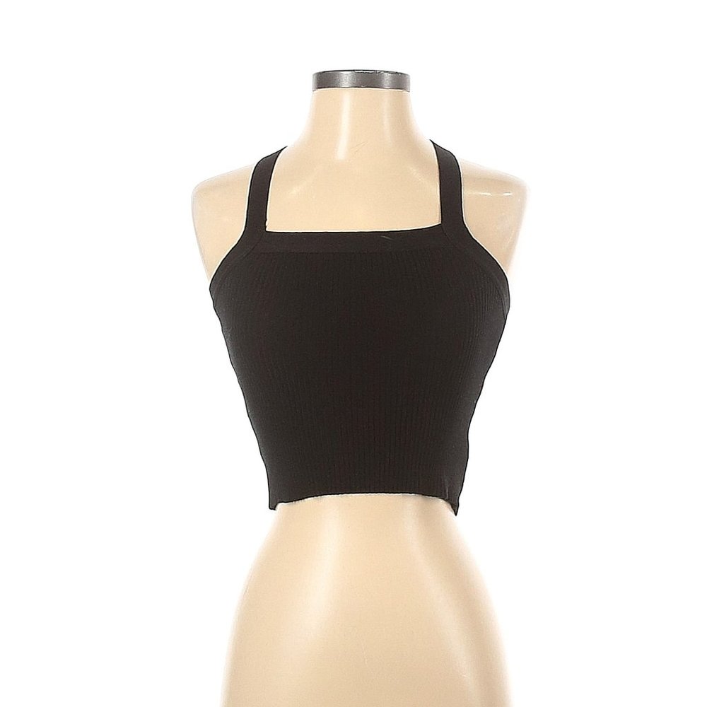 Reformation Black Crop Top